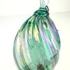 Hand Blown Iridescent Glass Hanging Ornament