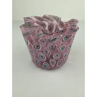 Hand Blown Italian Glass Handkerchief Bowl by Fratelli Toso