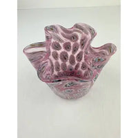 Hand Blown Italian Glass Handkerchief Bowl by Fratelli Toso