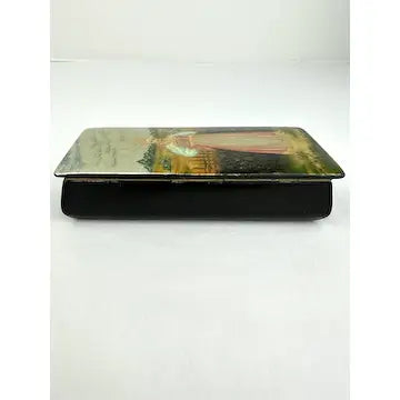 Hand Painted Russian Black Lacquer Box