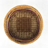 Hand Woven Nootka Lidded Basket with Muskrats