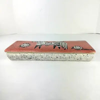 Handmade Midcentury Ceramic Box Signed Jimenez