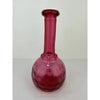 Hobbs Brockunier Cranberry Glass Barbers Bitters Bottle