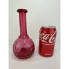 Hobbs Brockunier Cranberry Glass Barbers Bitters Bottle