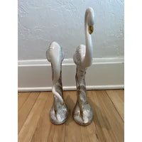 Rare Hollywood Regency Gilded Flamingos