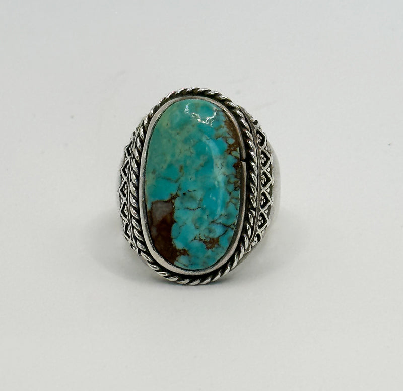 Native American Vintage Turquoise Ring Stamped “y”