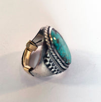 Native American Vintage Turquoise Ring Stamped “y”