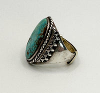 Native American Vintage Turquoise Ring Stamped “y”