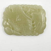 Nephrite Jade lotus leaf pendant