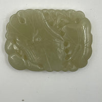 Nephrite Jade lotus leaf pendant