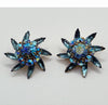 Aqua Radiance Earrings and Brooch by Judy Lee Demi Parure