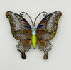 Antique Silver and Enamel Butterfly Brooch