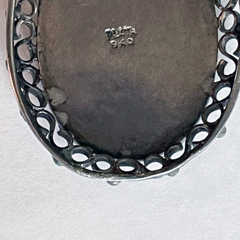 Mexican Silver and Lapis Pendant