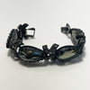 Mid Century Chunky Faceted Glass Bracelet attributed to Schiaparelli