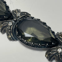 Mid Century Chunky Faceted Glass Bracelet attributed to Schiaparelli