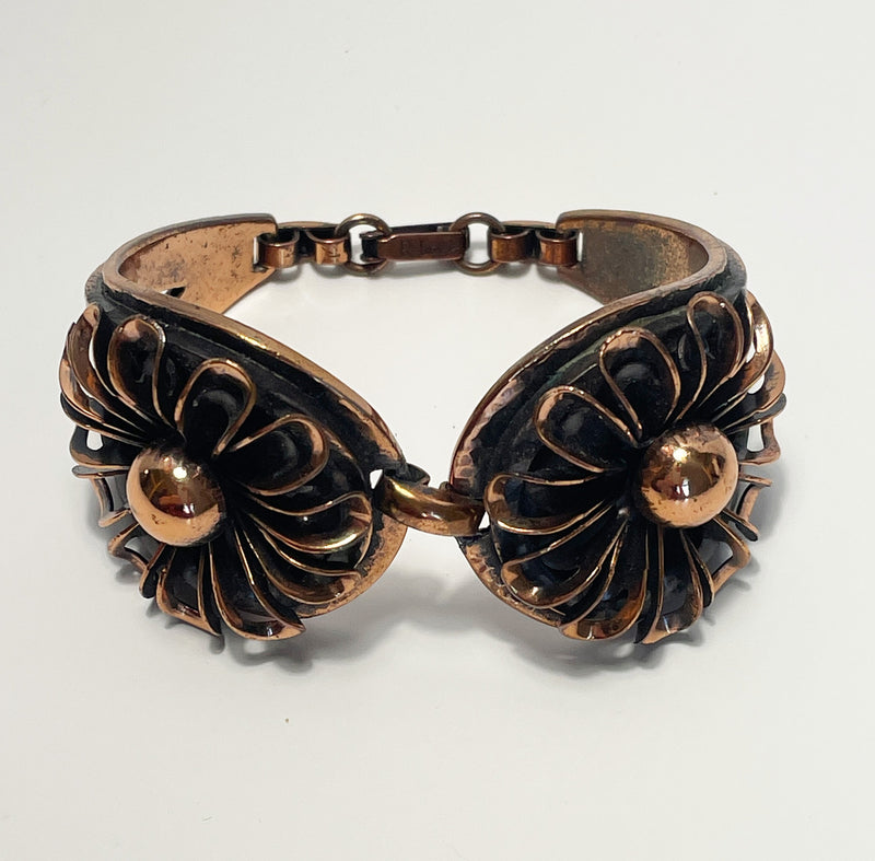 Rebajes Copper Double Flower Bracelet