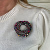 Florenza Aurora Borealis Rhinestone Brooch