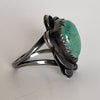 Native American Turquoise and Silver Ring Size 5 Signed