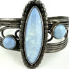 Jerry Roan Vintage Silver and Larimar Cuff Bracelet