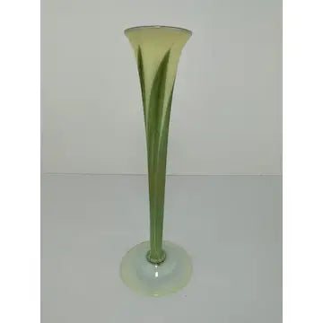 L. C. Tiffany Art Nouveau Pulled Feather Vase As Found