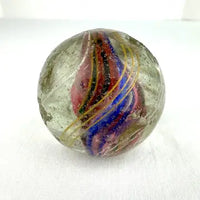 Large Antique German Ribbon Core Marble