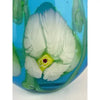 Large Hand Blown Art Glass Water Lily Vase