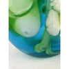 Large Hand Blown Art Glass Water Lily Vase