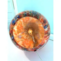 Large Hand Blown Glass Millefiori Lamp