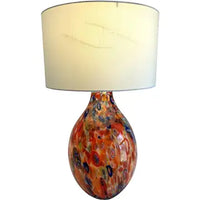 Large Hand Blown Glass Millefiori Lamp