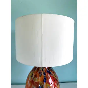 Large Hand Blown Glass Millefiori Lamp