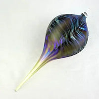 Large Hand Blown Iridescent Glass Ornament