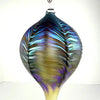 Large Hand Blown Iridescent Glass Ornament