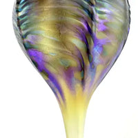 Large Hand Blown Iridescent Glass Ornament