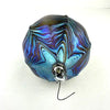 Large Hand Blown Iridescent Glass Ornament