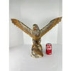 Large Hand Carved Folk Art Eagle and Eaglet