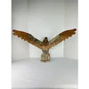 Large Hand Carved Folk Art Eagle and Eaglet