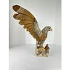 Large Hand Carved Folk Art Eagle and Eaglet