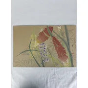 Late 1800s Early 1900s Japanese Woodblock Floral Motif