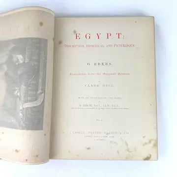 Late 1800’s 1St Edition Picturesque Egypt by G Ebers