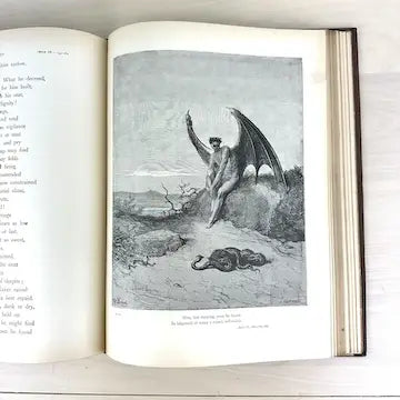 Rare Late 1800’s Milton’s Paradise Lost Illustrated by Gustave Dore