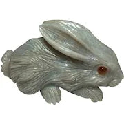 Little Carved Precious Opal Rabbit