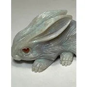 Little Carved Precious Opal Rabbit