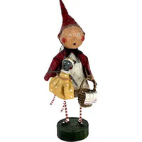 Lori Mitchell Paper Mache Folk Art Little Red Riding Hood Figurine