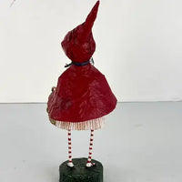 Lori Mitchell Paper Mache Folk Art Little Red Riding Hood Figurine