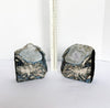 Geode Quartz and Agate Bookends