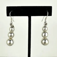 Mexican Sterling Silver Orb Earrings and Pendant