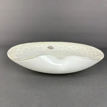 Mid Century Hand Blown Murano Plate by Alfredo Barbini