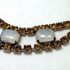 Midcentury Faux Moonstone Choker Necklace