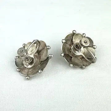 Midcentury Hector Aguilar Mexican Silver Earrings