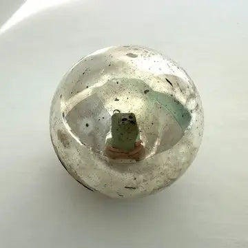 Rare Midcentury Pluto Mercury Glass Ornament